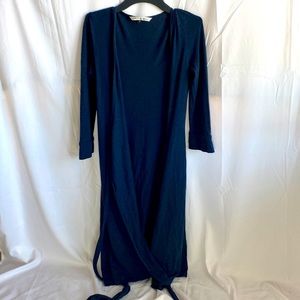 Diane Von Furstenberg dress, size 8, blue with ties